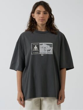 Thrills Perceptive Reality Oversized Tee in Merch Black Size S(super oversized)
